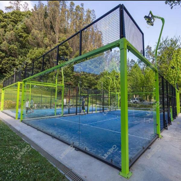 Legendsports New Design CE Certified Outdoor Sports Safety Padel Tennis Court Equipment Panoramic Stadium Court Tennis Sports