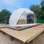 Nordic Style Camping Outdoor Prefab Tiny House Family Backyard Leisure Nap Glamping Hotel Dome Tent