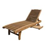 100% solid wood outdoor leisure garden wooden sun lounger fashion sun loungers outdoor with wheels