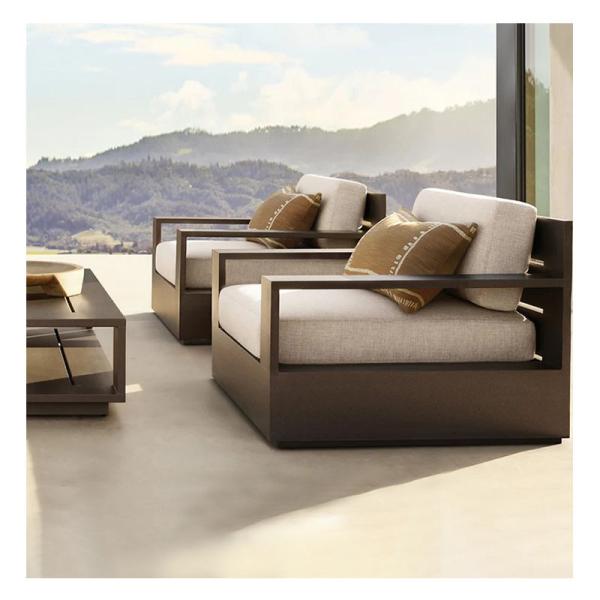 Outdoor Furniture Aluminum Metal&fabric Patio/garden/outdoor Sofa