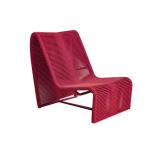 Modern New Indoor Outdoor Balcony Woven Rope Patio Furniture Sun Bed Garden Lounge Chair Terrace Ottoman