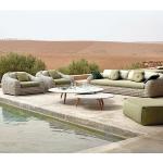 Leisure Swimming pool furniture rattan outdoor sofa para patio garden sofas 1 set aluminium