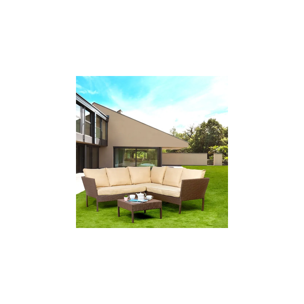 High Quality outside leisure garden classic sofa contemporary patio garden outdoor furniture garden sofa set with cushions