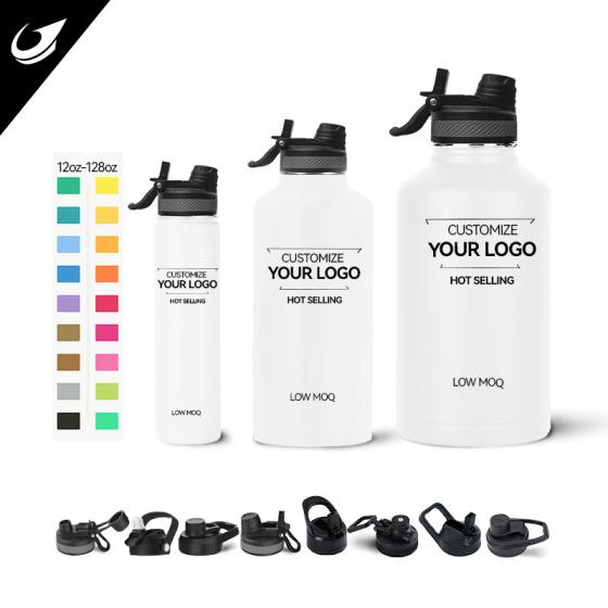 High Quality Double Wall Vacuum Insulated Water Bottles Stainless Steel Sports Gym Water Bottle For Water Drinking Custom Logo