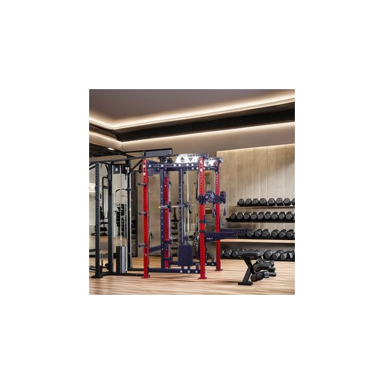 High quality Multifunctional Gym Smith Machine Gym Lat Pull Down Low Row Fitness Equipment Squat Rack With Cables Machine