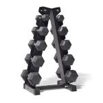 Tellus Fitness 150 lbs Hexagon Dumbbells Weight Set 5 lb to 25 lb Iron and Rubber Material Custom Logo