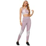 Custom Label 2 Piece Women Sportswear Sets Solid Color Gym Fitness Set High Supportive Hip Lift Yoga Wear Sets For Women