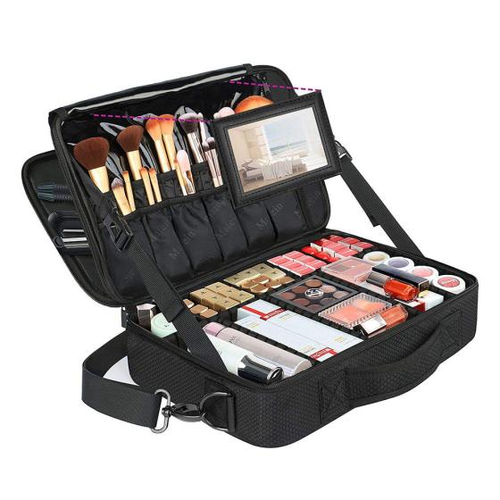 Professional Lady Waterproof Cosmetic Makeup Storage Bag Travel Portable Make up Bag for Women